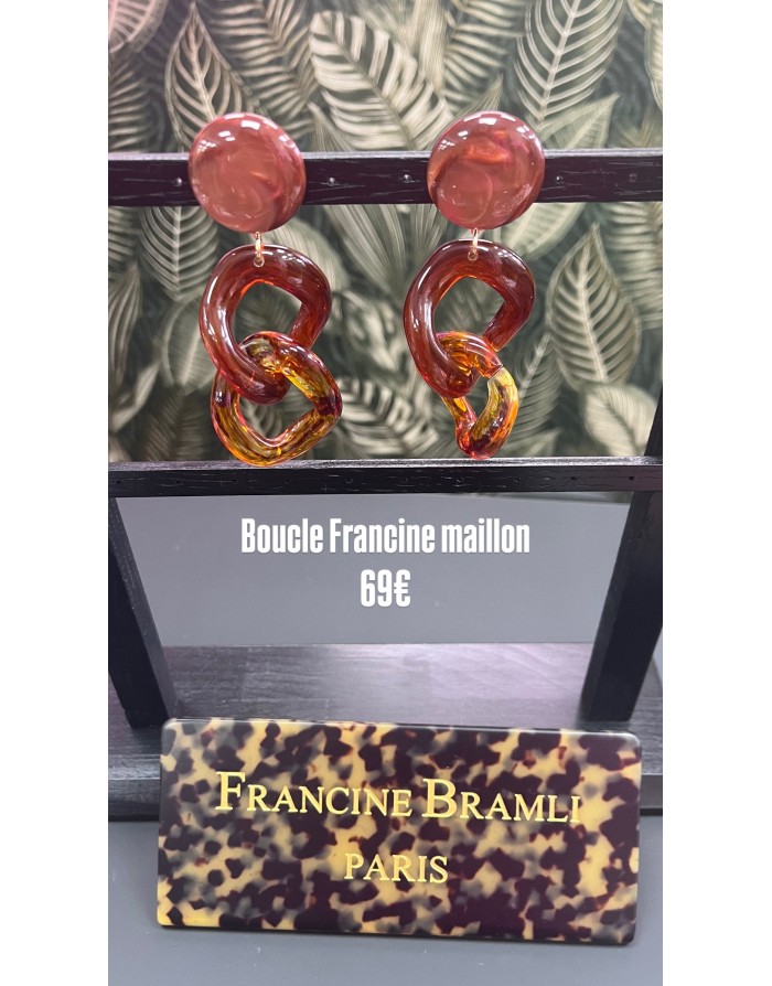 Boucle Francine maillon